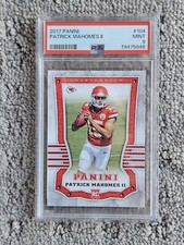 2017 Panini #104 Patrick Mahomes Rookie Card PSA 9 Kansas City Chiefs MVP