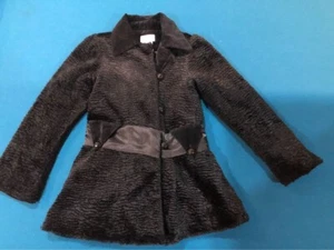 American Girl schwarzer Wintermantel wie Rebeccas Mädchen Größe 7 - Bild 1 von 2
