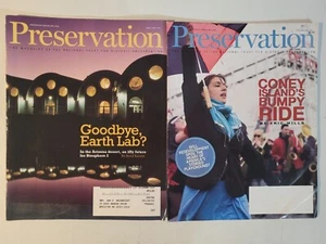 2 Issues of PRESERVATION Magazine (2007) Coney Island, Biosphere 2 - Foto 1 di 3