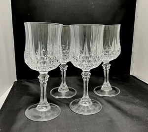 Juego de 4 vasos de agua de plomo cristal d'Arques Durand LONGCHAMP 7 1/4 - Imagen 1 de 5