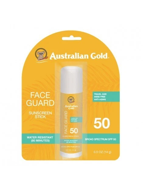 PROTECTOR FACIAL AUSTRALIANO DORADO SPF 50 Barra facial de alta potencia protectora 14gr Foto 1 de 1