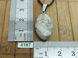 Pendentif AGATE CRAZY LACE + cordon reglable bijou original naturel pierre - Imagen 1 de 2