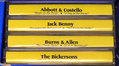 Golden Age Radio Comedy 4 Cassette Tape Set Abbott & Costello Jack Benny + - Image 1 of 4