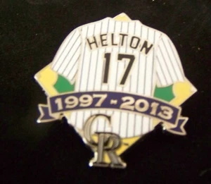 2024 Baseball Hall of Fame Todd Helton pin Colorado Rockies 1997 - 2013 jersey - Picture 1 of 6