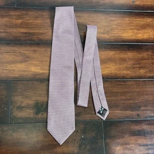 Ermenegildo Zegna 100% Silk Stripe Neck Tie Made in Italy - Picture 1 of 7