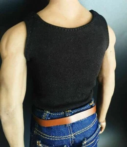 1/6 Herrenkleidung weiß schwarz Weste für 12 Zoll Phicen Body Figur Puppe Zubehör - Bild 1 von 2