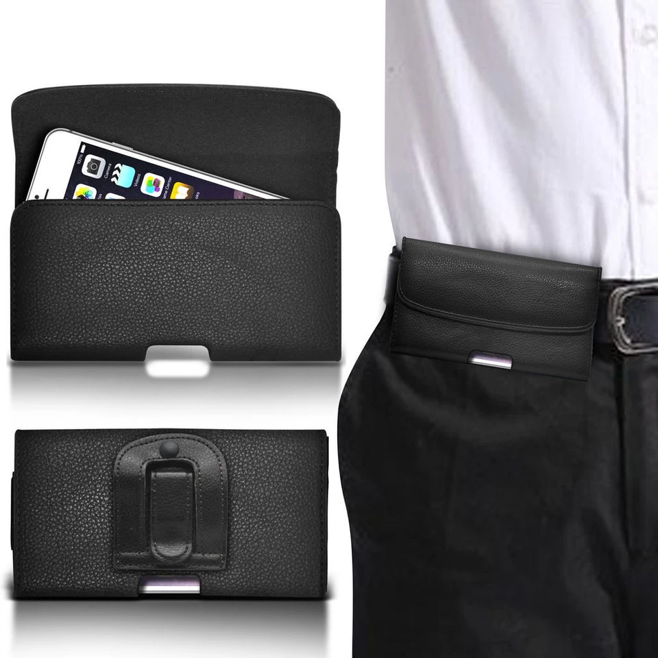 Belt Clip Pouch Holster Horizontal Magnetic Flip Case Cover Holder✔Apple  - Image 1 of 1