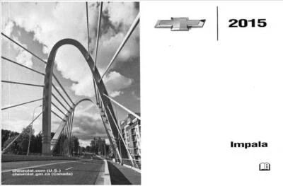 2015 Chevrolet Impala Owners Manual User Instruction Guide Book Original  - Изображение 1 из 3