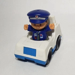 VTG Fisher Price Little People 2016 Police Figure and 1990 Police Car Mattel - Picture 1 of 16