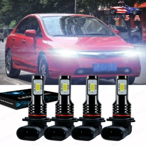 Combo faros LED bombilla 6000 k para Honda Civic 2006 2007 2008 2009 2010 2011 - Imagen 1 de 12