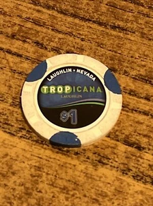 Tropicana Casino - Laughlin, NV. - $1 Casino Chip - Picture 1 of 2