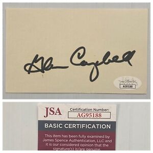 Rhinestone Cowboy Glen Campbell Signed Autograph 3x5 Index Card - JSA - FREE S&H