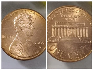 2005D Lincoln Cent Bu coin brilliant red - Picture 1 of 3