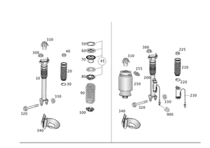 Genuine Mercedes-Benz Shock Absorber 166-320-09-30 - Picture 1 of 1