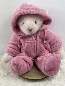 Oso de peluche Vermont rosa 16” con capucha rosa pijama peluche Lovey - Imagen 1 de 16
