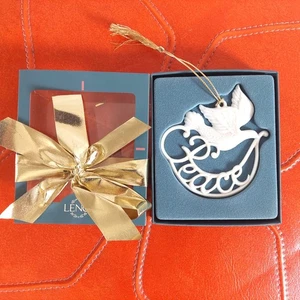 Lenox Holiday Wishes Taube Friedensornament Porzellan #4616 eingestellt - Bild 1 von 3