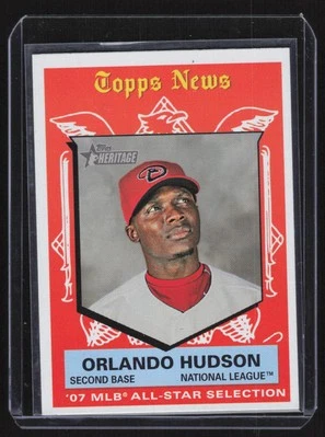 2008 Topps Heritage Orlando Hudson #483 - Image 1 of 2