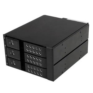 StarTech.com 3-Bay Hot Swap Backplane for 3.5in SAS II/SATA III - 6 Gbps HDD - A - Picture 1 of 6