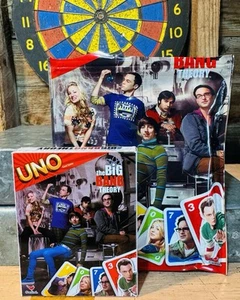 Big Bang Theory Uno Card Game Family Time Fun Mattel 2012 With Original Bag - Picture 1 of 6