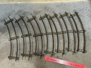 7 PCS Vintage Marklin Curved 2 Rail Track clockwork Germany 2 Gauge - Picture 1 of 6