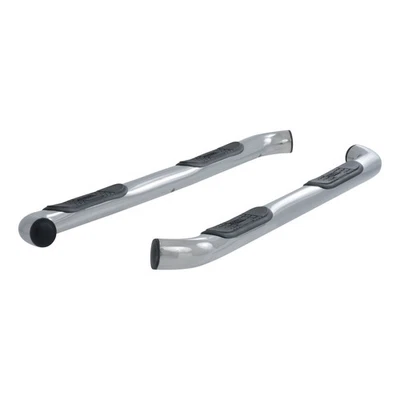 Aries 3in Round Stainless Side Step Bars for 2005-2023 Toyota Tacoma Double Cab Foto 1 de 4