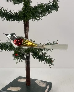 2556/25 1x alter Christbaumschmuck Weihnachtsschmuck Vogel - Picture 1 of 4