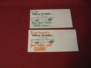 1963 Mercury Vs Mercury Sales Brochure lot Booklet Catalog Old Original - Foto 1 di 3