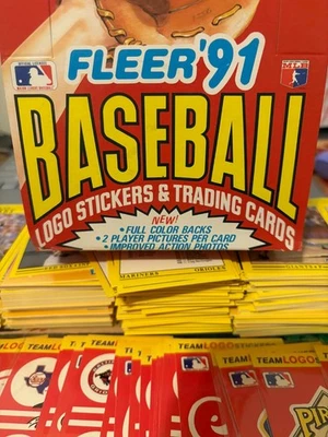 Лот бейсбольных карточек 1991 Fleer с участием игроков MLB - Изображение 1 из 4