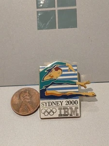 SYDNEY 2000 - IBM OLYMPISCHE GYMNASTIK SPONSOR MÜTZE ANSTECKNADEL - Bild 1 von 2