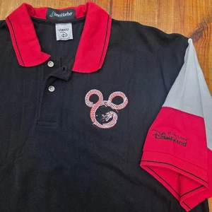 Camisa Polo Vintage Hong Kong Disneyland Mickey Dragon Cast Exclusiva - XL - Imagen 1 de 10