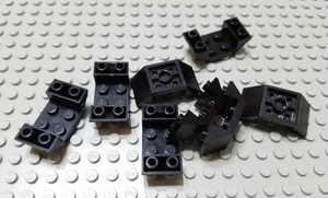 Lego Menge 8 schwarz 4x2 doppelt invertiert Raumflugzeug Cockpit Pisten - Bild 1 von 1