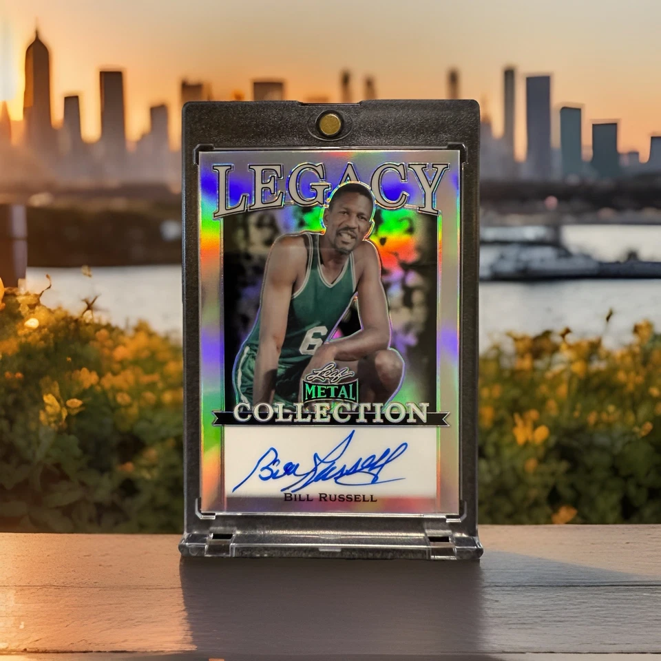2022 LEAF METAL LEGACY COLLECTION BILL RUSSELL  *ON CARD AUTO #15/15*  RARE - Image 1 of 4
