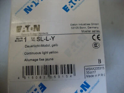 Eaton SL-L-Y  Dauerlicht-Modul Gelb NEW NEU OVP - Bild 1 von 4