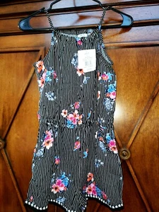 NWT  Youth  Girls FLORAL Romper Size XL - Picture 1 of 6