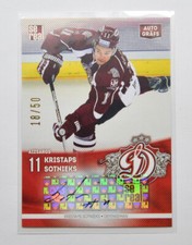 2015-16 Sereal KHL Dinamo Riga Autograph #DRG-AUT-KrS Kristaps Sotnieks 18/50