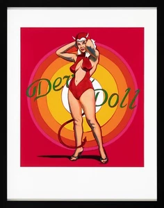 Mel Ramos "Devil Doll" 1997 | Hand Signed Lithograph | 30 x 24" Framed | GallArt - Picture 1 of 4