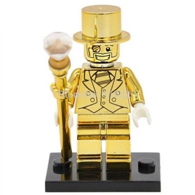 Мистер золото Lego минифигурка - супер блестящий - см. детали товара - Изображение 1 из 4
