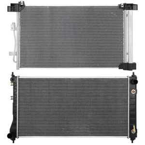 Kit de refrigeración de radiador y condensador de CA de aluminio para Nissan Altima 2019-2020 2,5 L l4 - Imagen 1 de 16