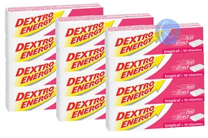 12 X DEXTRO ENERGY GLUCOSE TABLETS TROPICAL 47G. ENERGY FOR SPORT & ENDURANCE !! - Picture 1 of 1