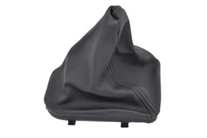 BMW 3 Series E46 1998-05 BLACK LEATHER GEAR SHIFT STICK GAITER BOOT + FRAME D40 - Picture 1 of 4
