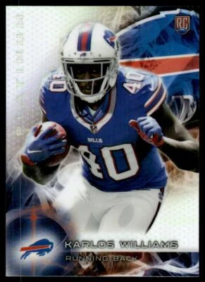 2015 Topps Platinum 129 Karlos Williams Buffalo Bills RC Football Card - Image 1 of 2