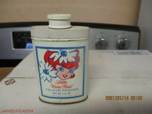 Little Miss Pixie Pink Powder Tin TALCUM GIRL PIXIE GRAPHICS - Picture 1 of 6