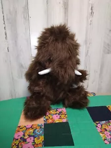 Dan Dee Woolly MAMMOTH Plush Stuffed Animal Sitting Down 13" Corduroy Ears - Picture 1 of 9