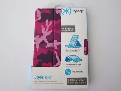 Speck Products StyleFolio Case & Stand for iPad Mini Mini 2 Mini 3 Pink/Purple - Image 1 of 4