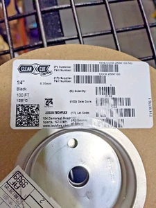 Techflex Clean Cut 1/4" Kabelschlauch schwarz CCH0,25BK 100 FT - Bild 1 von 2