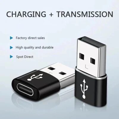 Micro-USB Type C Fast Charger Adapter Plug For iPhone 16 15 Pro Max Mini USB 3.0 - Image 1 of 4