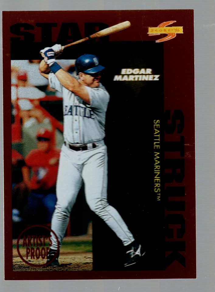 1996 Score Dugout Collection Artist's Proofs #B101 Edgar Martinez - Image 1 of 1