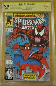π₯ SPIDER-MAN UNLIMITED #1 CBCS 9.8 LIKE CGC SIGNATURE SERIES RON LIM CARNAGE π₯ - Picture 1 of 7
