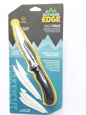 Outdoor Edge RazorMax Black Blister Feststehendes Messer Outdoor Jagdmesser