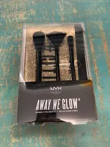 NYX Away We Glow Brush Set  + Makeup bag - Picture 1 of 2